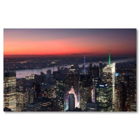 Αφίσα (Νέα Υόρκη, Northeastern, region, ενωμένος, κράτη, Νέα Υόρκη, αξιοθέατα, θέα, πόλη, αρχιτεκτονική, κτίρια, Νέα Υόρκη, ουρανός, φώτα)